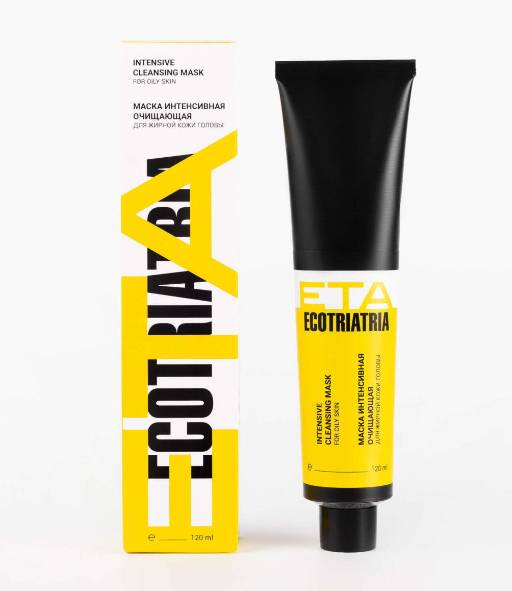 Маска интенсивная очищающая для жирной кожи головы Ecotriatria ETA-01